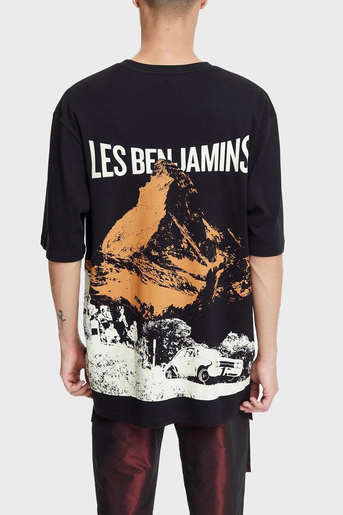 Les Benjamins Erkek T Shirt LB21FWRALMUOT-007 SİYAH