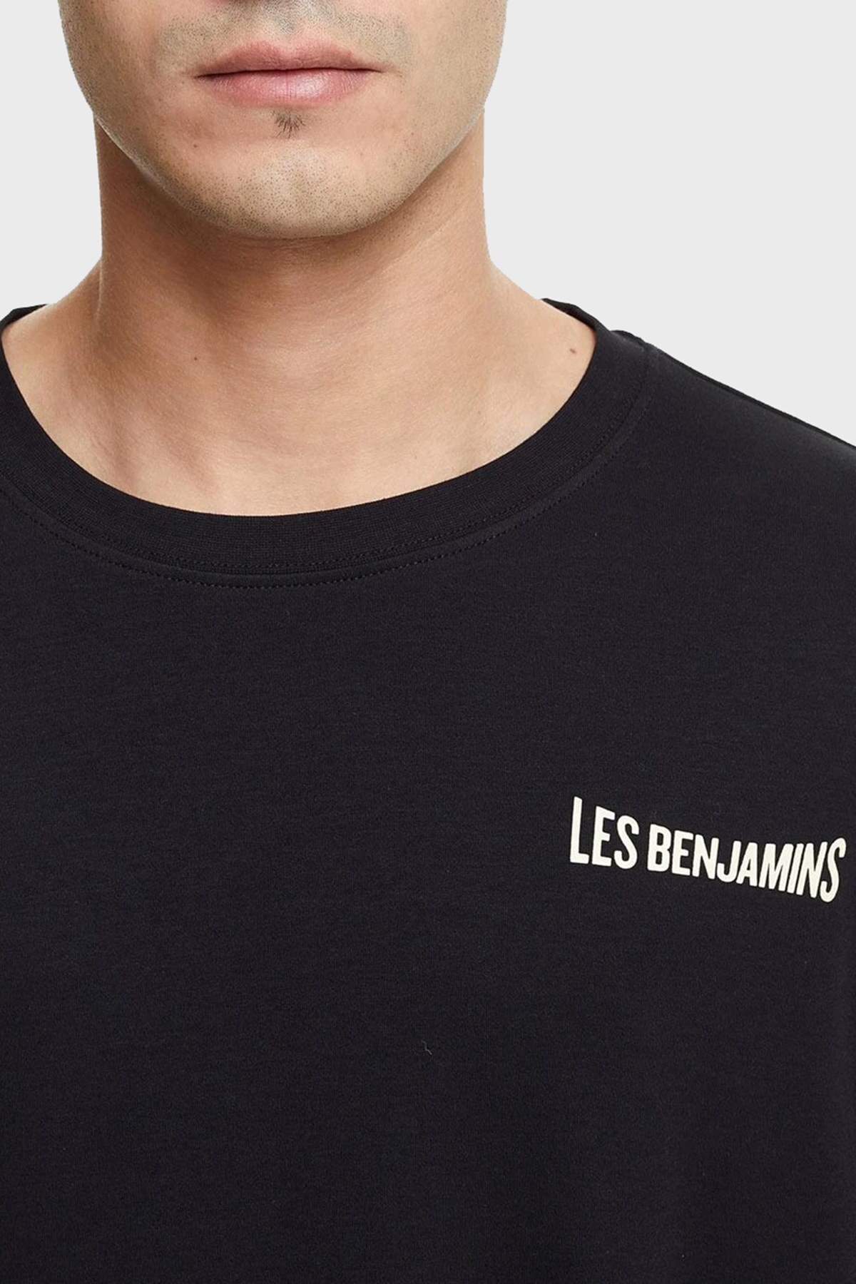 Les Benjamins Erkek T Shirt LB21FWRALMUOT-007 SİYAH