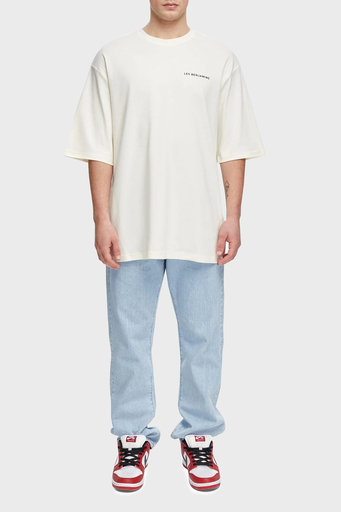Les Benjamins Oversize Bisiklet Yaka % 100 Pamuk Erkek T Shirt LB21SSCORMUOT-004 EKRU - 10