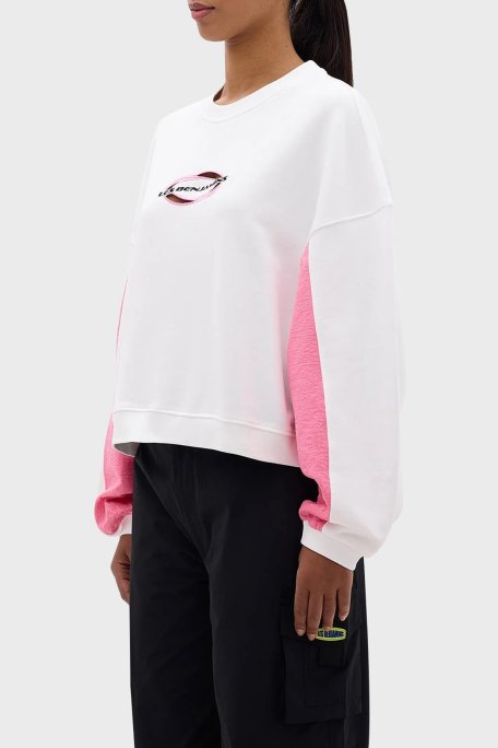 Les Benjamins Pamuklu Bisiklet Yaka Regular Fit Bayan Sweat LB24SSKISFUSW-004 BEYAZ - 3