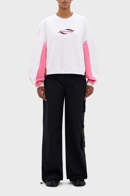Les Benjamins Pamuklu Bisiklet Yaka Regular Fit Bayan Sweat LB24SSKISFUSW-004 BEYAZ - 4