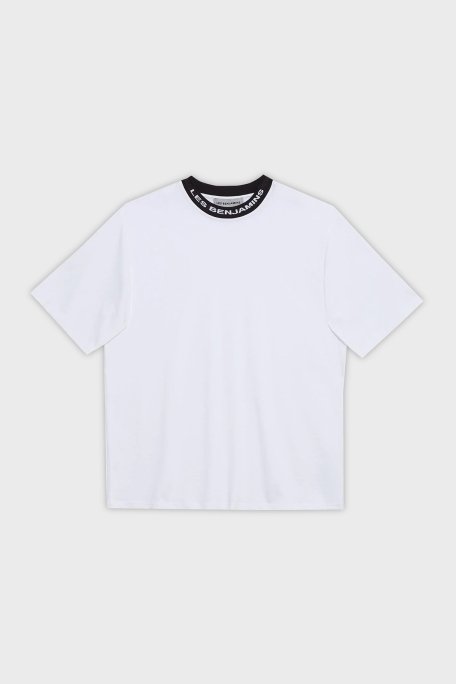 Les Benjamins Pamuklu Bisiklet Yaka Relaxed Fit Erkek T Shirt LB23FWCLAMUTS-401 BEYAZ - 7