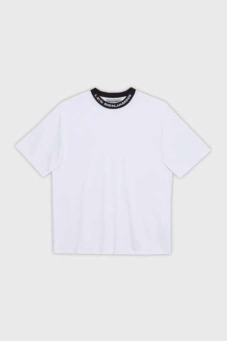 Les Benjamins Pamuklu Bisiklet Yaka Relaxed Fit Erkek T Shirt LB23FWCLAMUTS-401 BEYAZ - 8