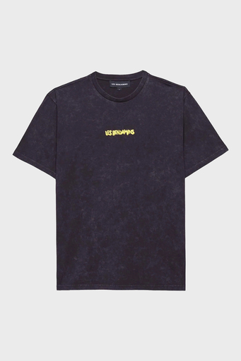 Les Benjamins Pamuklu Boxy Fit Bisiklet Yaka Bayan T Shirt LB24FWEAPFUTS-009 SİYAH - 4