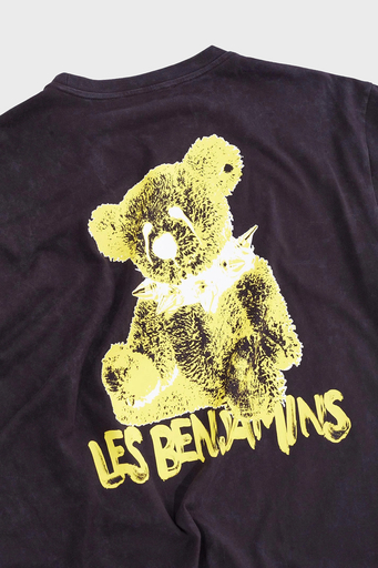 Les Benjamins Pamuklu Boxy Fit Bisiklet Yaka Bayan T Shirt LB24FWEAPFUTS-009 SİYAH - 6