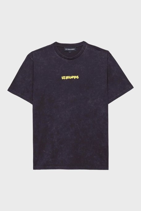 Les Benjamins Pamuklu Boxy Fit Bisiklet Yaka Bayan T Shirt LB24FWEAPFUTS-009 SİYAH - 4