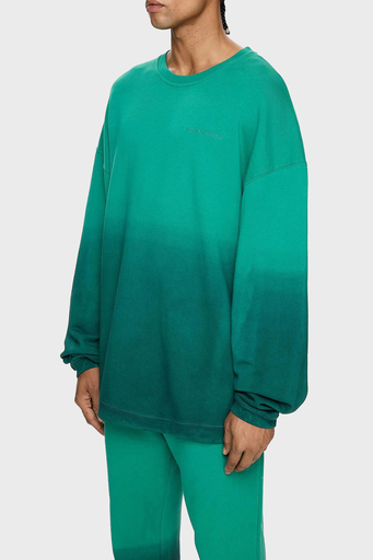 Les Benjamins Pamuklu Oversize Bisiklet Yaka Erkek Sweat LB24FWESSMUSW-304 YEŞİL - 1