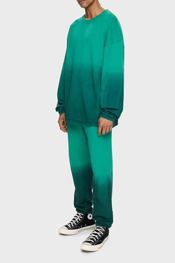 Les Benjamins Pamuklu Oversize Bisiklet Yaka Erkek Sweat LB24FWESSMUSW-304 YEŞİL - 3