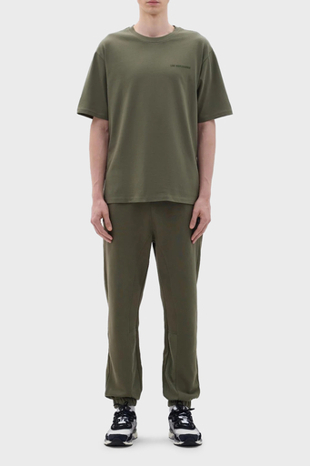 Les Benjamins Pamuklu Oversize Bisiklet Yaka Erkek T Shirt B23FWCLAMUTS-405 YEŞİL - 3