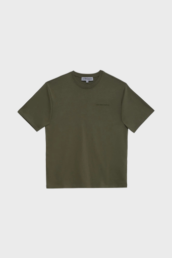 Les Benjamins Pamuklu Oversize Bisiklet Yaka Erkek T Shirt B23FWCLAMUTS-405 YEŞİL - 14
