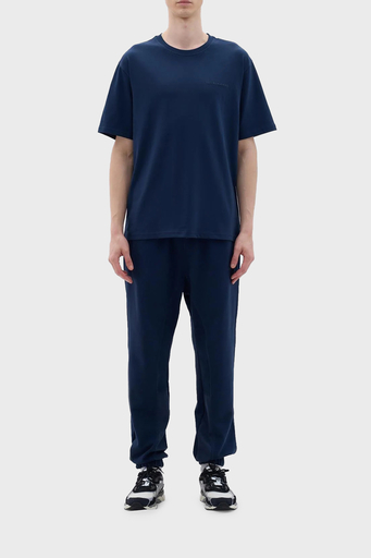 Les Benjamins Pamuklu Oversize Bisiklet Yaka Erkek T Shirt LB23FWCLAMUTS-406 LACİVERT - 3