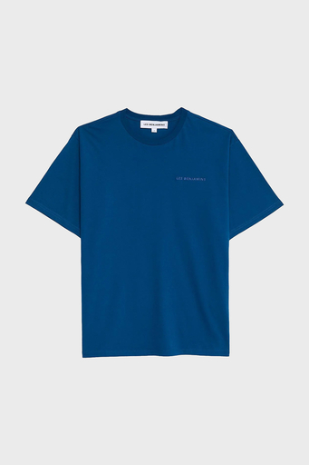 Les Benjamins Pamuklu Oversize Bisiklet Yaka Erkek T Shirt LB24FWESSMUTS-302 PETROL - 18