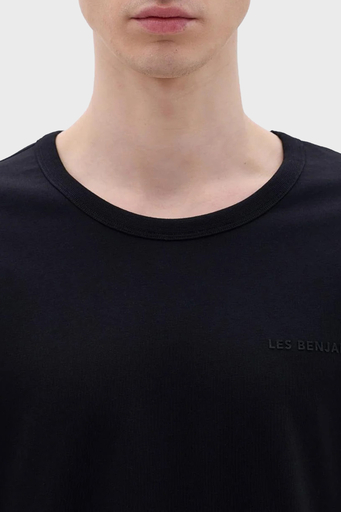 Les Benjamins Pamuklu Oversize Erkek T Shirt LB23FWCLAMUTS-408 SİYAH - 6