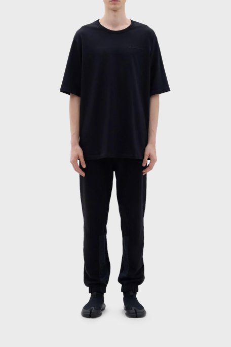 Les Benjamins Pamuklu Oversize Erkek T Shirt LB23FWCLAMUTS-408 SİYAH - 2