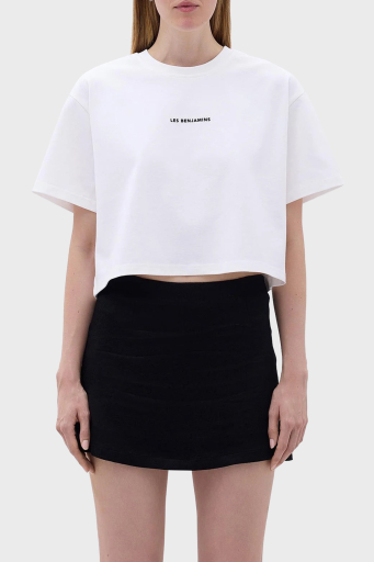 Les Benjamins Pamuklu Oversize Fit Bayan T Shirt LB23FWCLAFUTS-409 BEYAZ - 7