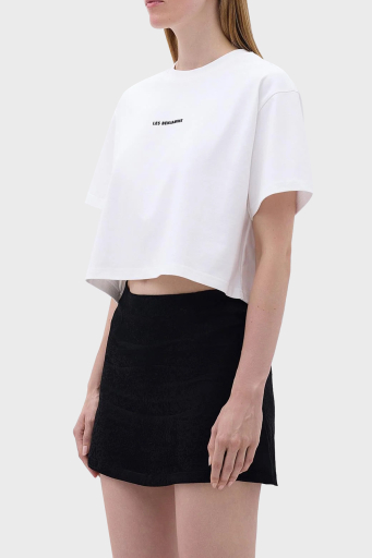 Les Benjamins Pamuklu Oversize Fit Bayan T Shirt LB23FWCLAFUTS-409 BEYAZ - 9