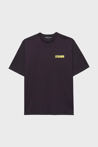 Les Benjamins Pamuklu Oversize Fit Bisiklet Yaka Erkek T Shirt LB24FWEAPMUTS-028 SİYAH - 4
