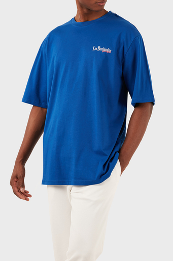 Les Benjamins Pamuklu Oversize Fit Bisiklet Yaka Erkek T Shirt LB24SSKISMUTS-027 SAKS - 1