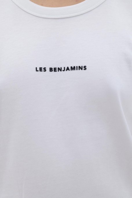 Les Benjamins Pamuklu Regular Fit Bayan T Shirt LB23FWCLAFUTS-402 BEYAZ - 6