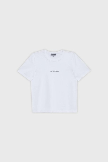 Les Benjamins Pamuklu Regular Fit Bayan T Shirt LB23FWCLAFUTS-402 BEYAZ - 7