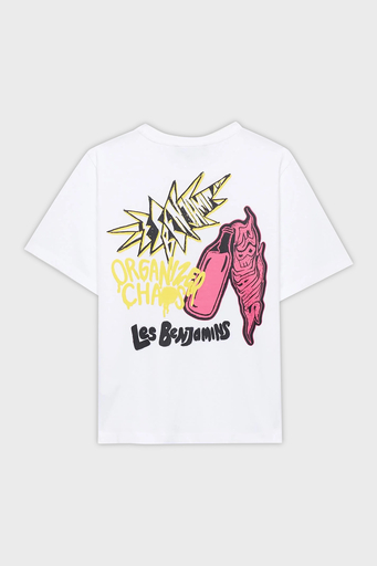 Les Benjamins Pamuklu Regular Fit Bisiklet Yaka Bayan T Shirt LB24FWEAPFUTS-013 BEYAZ - 5
