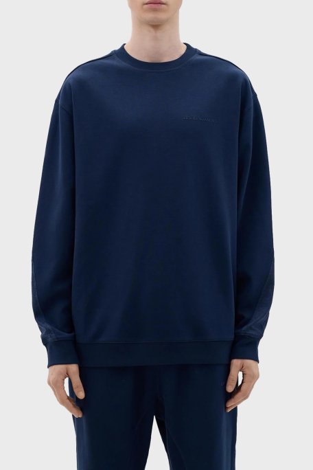 Les Benjamins Pamuklu Regular Fit Erkek Sweat LB23FWCLAMUSW-401 LACİVERT - 1