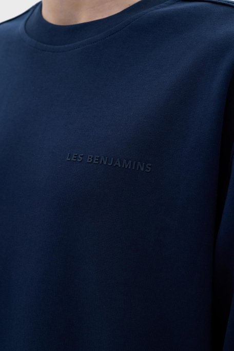 Les Benjamins Pamuklu Regular Fit Erkek Sweat LB23FWCLAMUSW-401 LACİVERT - 7