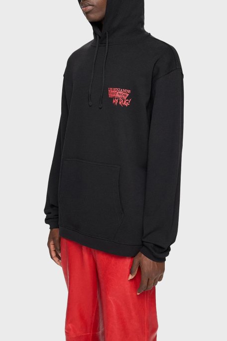 Les Benjamins Pamuklu Regular Fit Kapüşonlu Kanguru Cepli Erkek Sweat LB24FWEAPMUHD-001 SİYAH - 1
