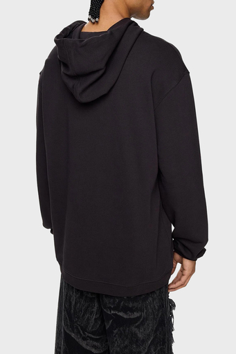 Les Benjamins Pamuklu Regular Fit Kapüşonlu Kanguru Cepli Erkek Sweat LB24FWEAPMUHD-013 SİYAH - 8