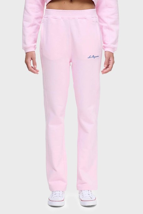 Les Benjamins Pamuklu Regular Fit Normal Bel Düz Paça Bayan Pantolon LB25SSUNLFUSP-004 PEMBE - 11