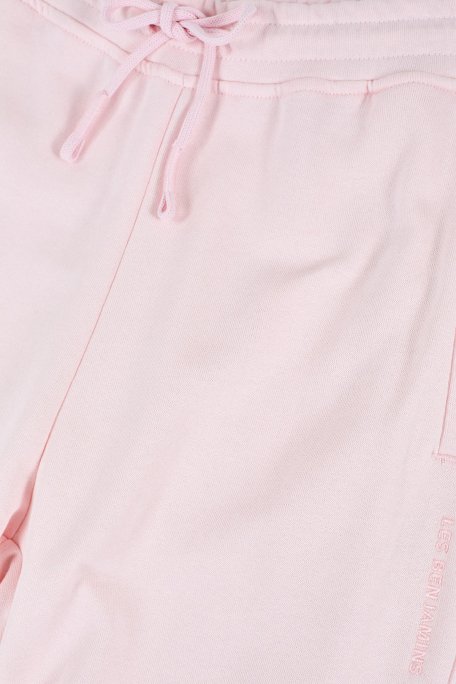 Les Benjamins Pamuklu Regular Fit Normal Bel Lastikli Paça Bayan Pantolon LBNOOSESSFUSP-312 PEMBE - 5