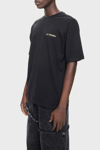 Les Benjamins Pamuklu Relaxed Fit Bisiklet Yaka Erkek T Shirt LB24FWEAPMUTS-014 SİYAH - 3