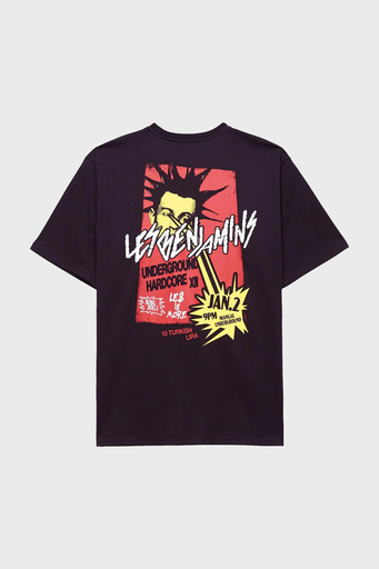 Les Benjamins Pamuklu Relaxed Fit Bisiklet Yaka Erkek T Shirt LB24FWEAPMUTS-035 SİYAH - 6