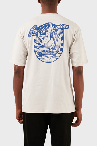 Les Benjamins Pamuklu Relaxed Fit Bisiklet Yaka Erkek T Shirt LB24SSKISMUTS-006 Kil