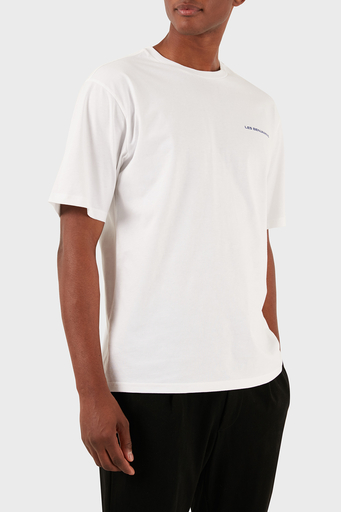 Les Benjamins Pamuklu Relaxed Fit Bisiklet Yaka Erkek T Shirt LB24SSKISMUTS-041 BEYAZ - 3
