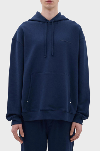 Les Benjamins Pamuklu Relaxed Fit Kapüşonlu Erkek Sweat LB23FWCLAMUHD-402 LACİVERT - 8