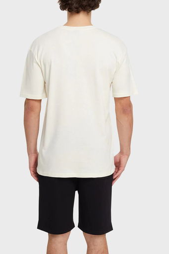 Les Benjamins Regular Fit Bisiklet Yaka % 100 Pamuk Erkek T Shirt LB21SSCORMUTS-009 EKRU - 3
