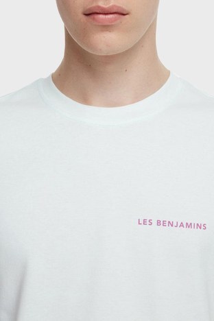 Les Benjamins - Les Benjamins Regular Fit Bisiklet Yaka % 100 Pamuk Erkek T Shirt LB22SSTMJMUTS-011 MİNT (1)