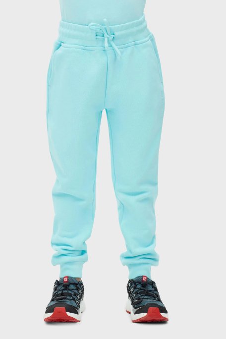 Les Benjamins Regular Fit Elastik Bel Bantlı Cepli % 100 Pamuk Unisex Pantolon LB22FWCHLCUSP-505 TURKUAZ - 2