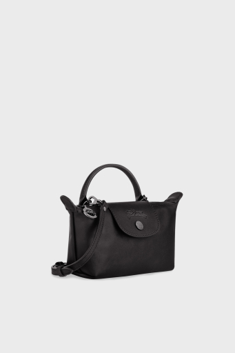 Longchamp Logolu Çıkarılabilir Askılı Mini Bayan Çanta 34205987 001 SİYAH - 3