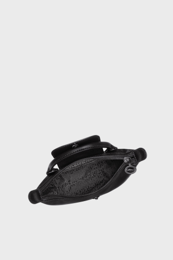Longchamp Logolu Çıkarılabilir Askılı Mini Bayan Çanta 34205987 001 SİYAH - 4