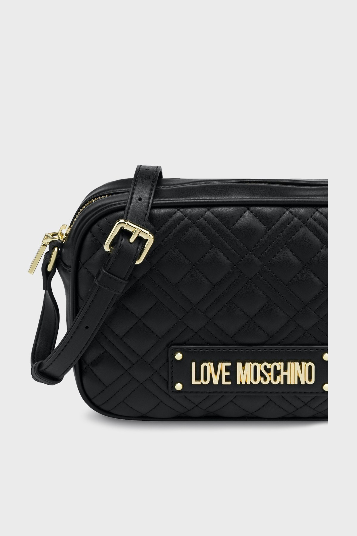 Love Moschino Marka Logolu Ayarlanabilir Askılı Bayan Çanta JC4010PP1DLA0000 SİYAH