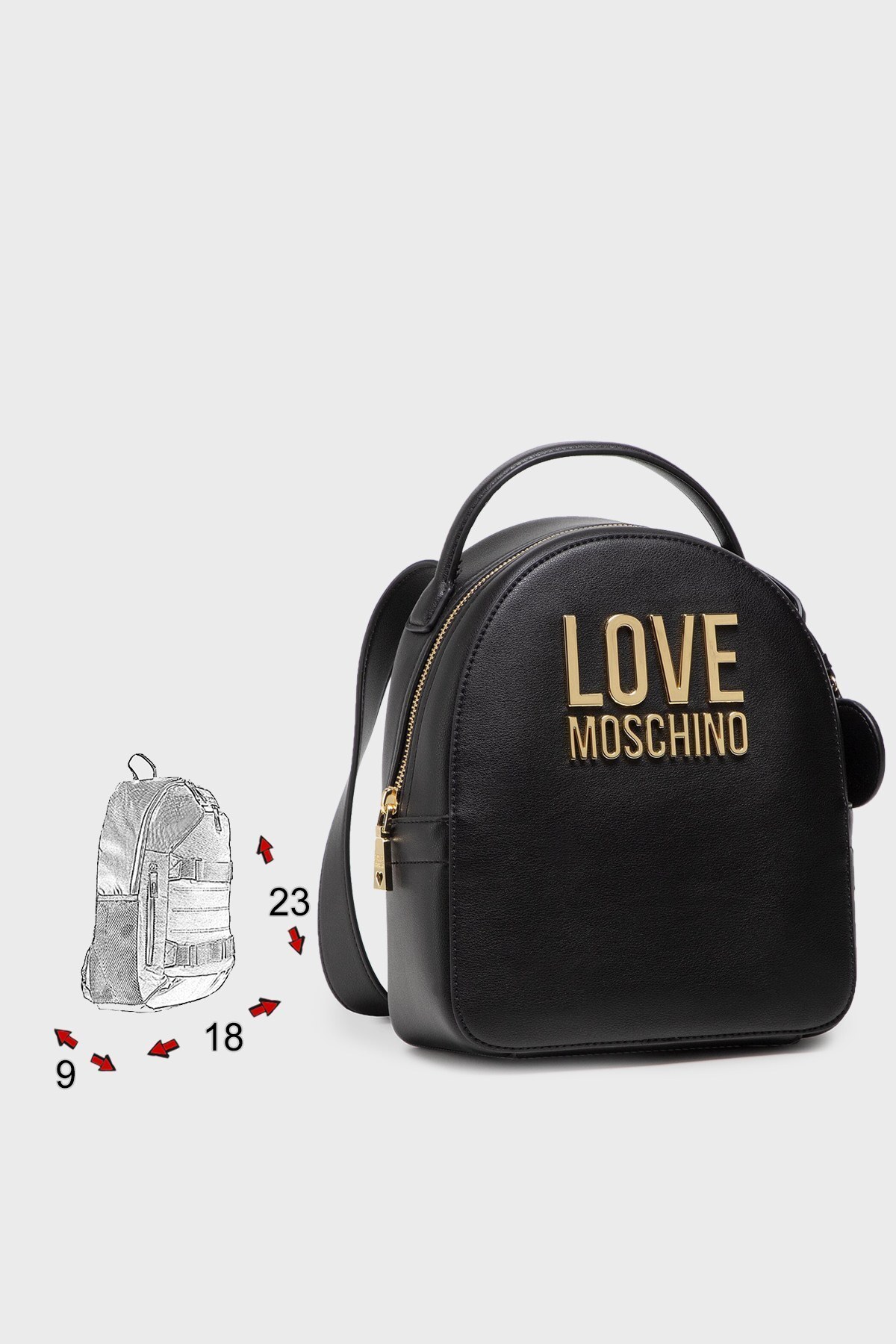 Love Moschino Marka Logolu Ayarlanabilir Askılı Bayan Çanta JC4101PP1DLJ000A SİYAH