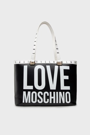 Love Moschino - Love Moschino Marka Logolu Bayan Çanta JC4180PP1DLI0000 SİYAH