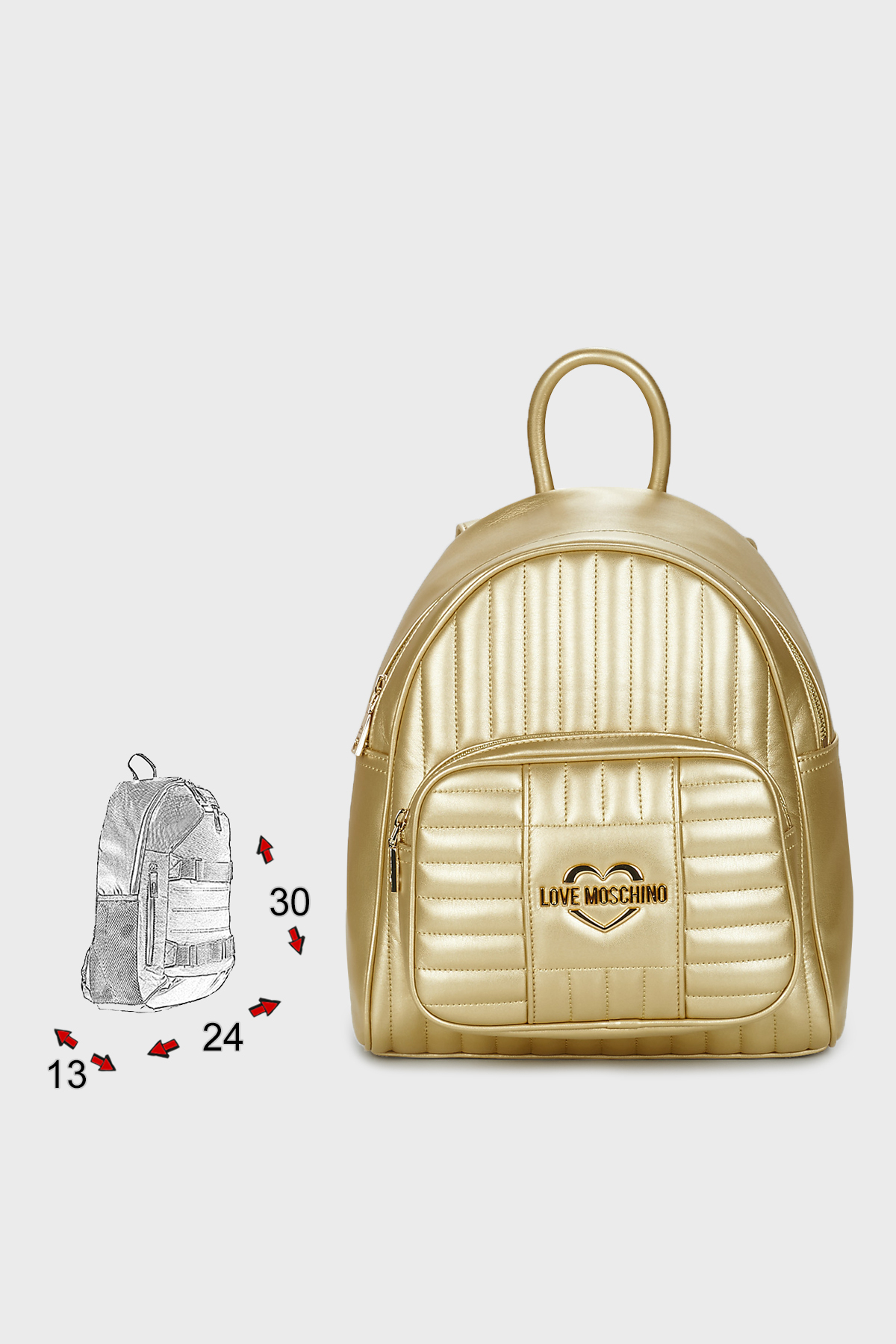Love Moschino Marka Logolu Ayarlanabilir Askılı Bayan Çanta S JC4071PP1CLA1901 GOLD