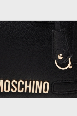 Love Moschino - Love Moschino Çıkarılabilir Omuz Askılı Bayan Çanta JC4032PP1FLB0000 SİYAH (1)