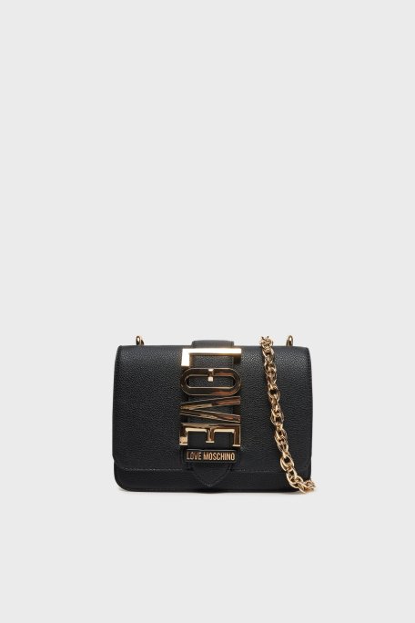 Love Moschino Çıkarılabilir Zincir Askılı Bayan Çanta JC4227PP0MKC0000 SİYAH - 1