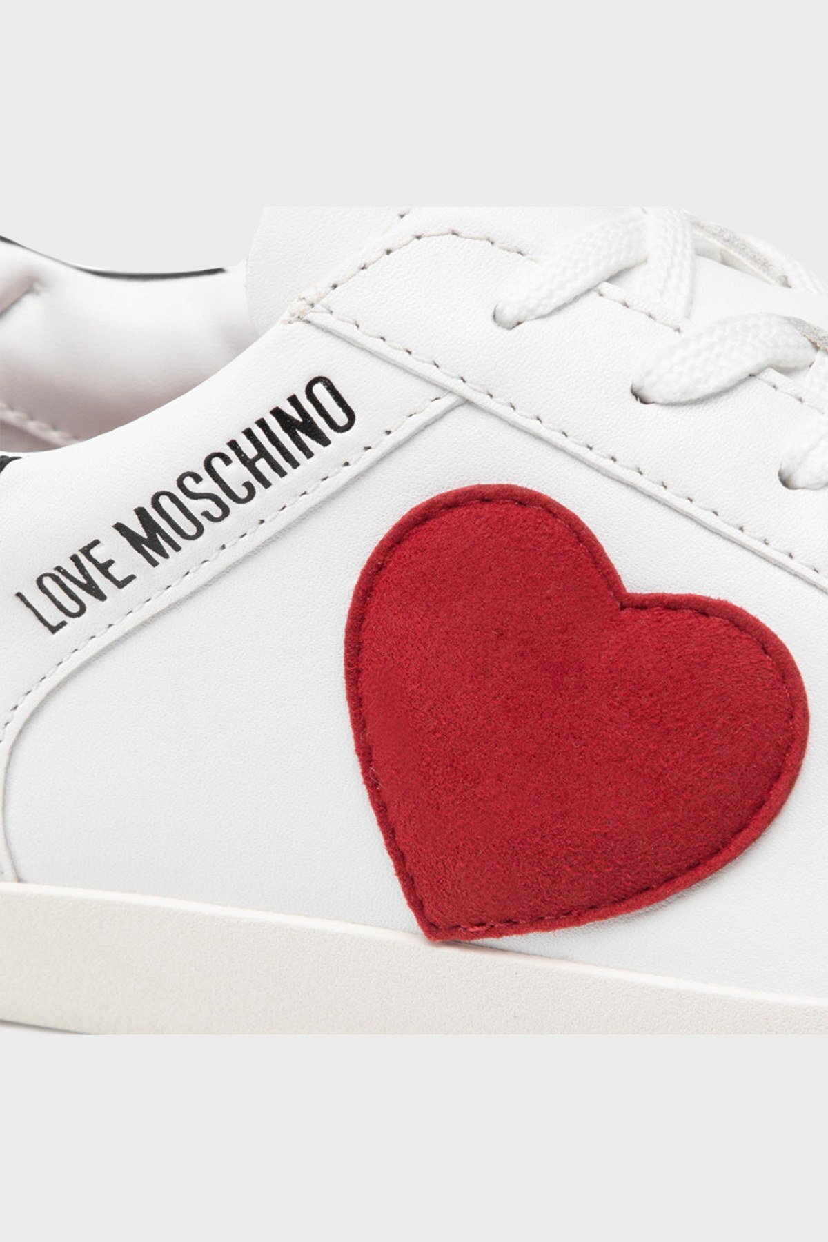 Love Moschino Hakiki Deri Sneaker Bayan Ayakkabı JA15402G1EI4310A BEYAZ