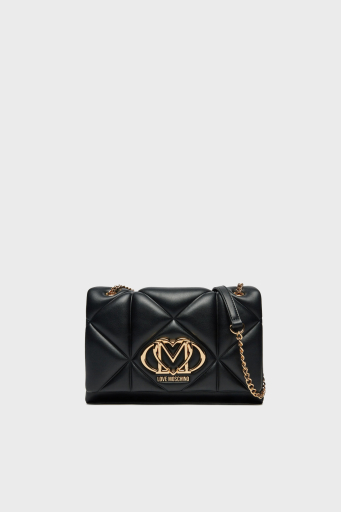Love Moschino Kapitoneli Ayarlanabilir Zincir Askılı Bayan Çanta JC4041PP1MLC0000 SİYAH - 1