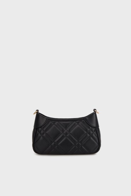 Love Moschino Kapitoneli Çıkarılabilir Askılı Bayan Çanta JC4121PP1MLI0000 SİYAH - 2